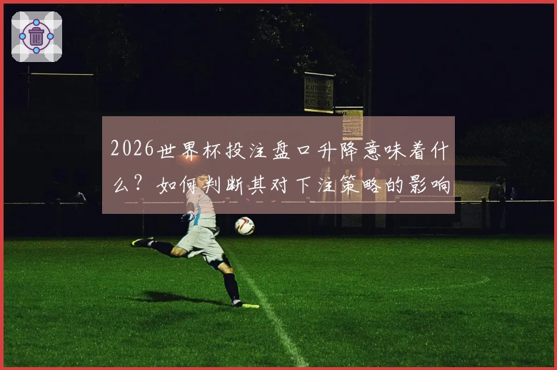 2026世界杯投注盘口升降意味着什么？如何判断其对下注策略的影响？