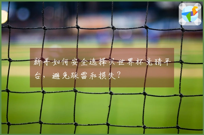 新手如何安全选择买世界杯竞猜平台，避免踩雷和损失？